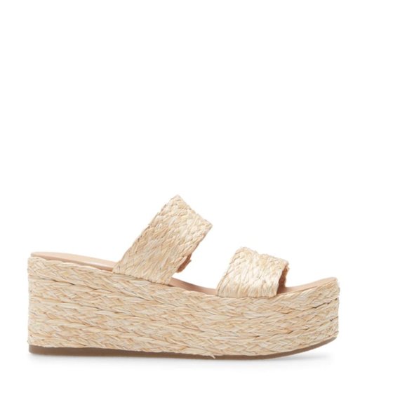 Steve Madden Jolted Wedge Sandal Size 8.5 - Picture 4 of 5